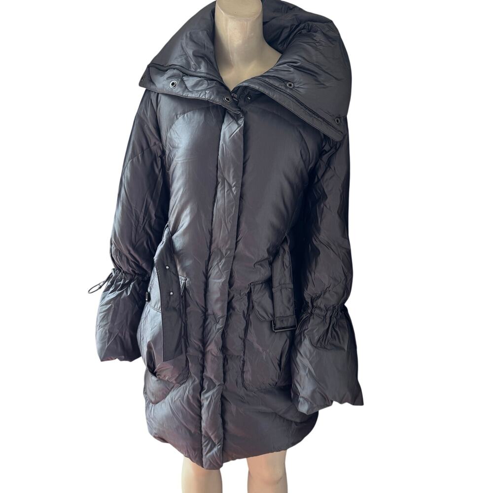 Premise Goose Down Puffer coat , gray, size small
